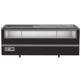 Combisteel supermarkt vrieskist 1005L | tot -18°C /-23°C| zwart | schuifdeksels | 2124x952x894(h)mm | 7072.0030