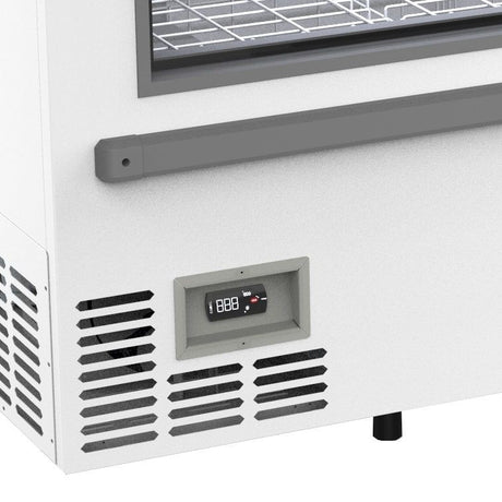 Combisteel supermarkt vrieskist 1005L | tot -18°C /-23°C| wit | schuifdeksels | 2124x952x894(h)mm | 7072.0065