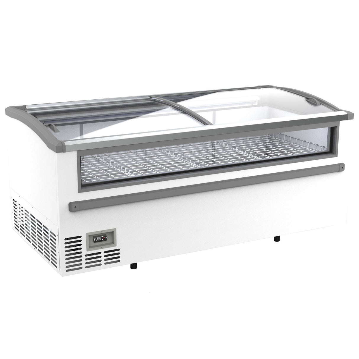 Combisteel supermarkt vrieskist 1005L | tot -18°C /-23°C| wit | schuifdeksels | 2124x952x894(h)mm | 7072.0065