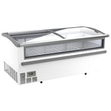 Combisteel supermarkt vrieskist 1005L | tot -18°C /-23°C| wit | schuifdeksels | 2124x952x894(h)mm | 7072.0065