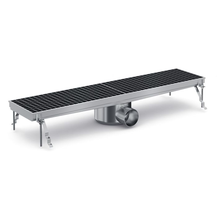 RVS Inbouw Vloerput 927 | Combisteel 7075.0105 | 927x300x140(h)mm