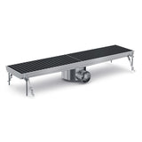 RVS Inbouw Vloerput 927 | Combisteel 7075.0105 | 927x300x140(h)mm