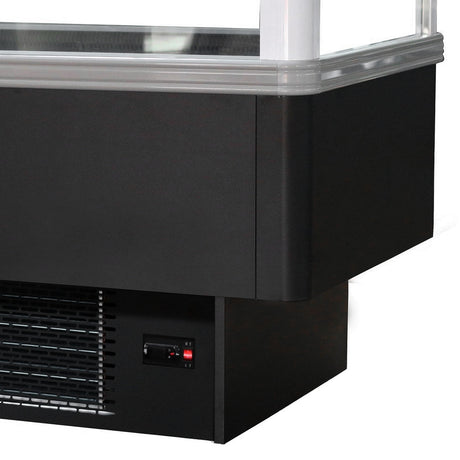 Combisteel Koel-Vrieseiland | Zwart | 260L | +2°C/+6°C | -15°C/-18°C | Geforceerd | 1530x995x950(h)mm | 7090.0055