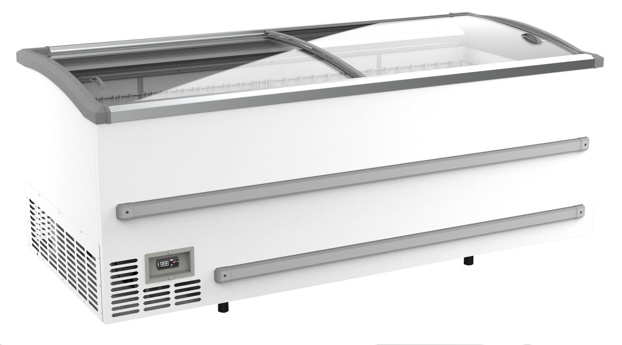 Supermarkt vrieskist 1005L | tot -18°C /-23°C| wit | schuifdeksels | 2124x952x894(h)mm