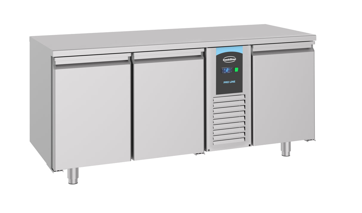 Vrieswerkbank | ENERGY LINE | RVS | 474L | 3 Deuren | -10°C/-22°C | Geforceerd | 1785x700x850(h)mm