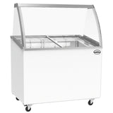 Combisteel Schepijsvitrine | FLORES | Energiezuinig | 371L | 7x 5L | -18°C/-24°C | Statisch | 1318x659x1315(h)mm | 7151.0010