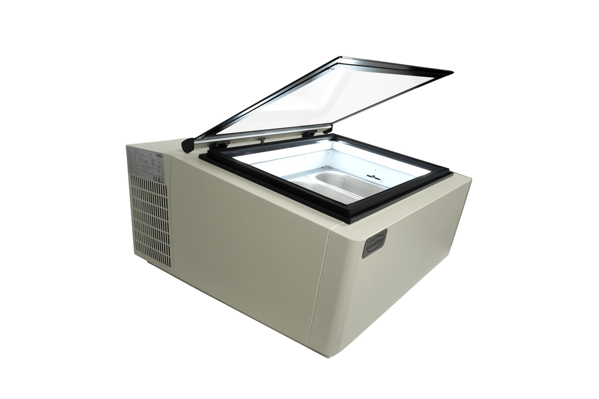 Schepijsvitrine | Wit | 3x 5L | -16°C/-18°C | Statisch | 670x750x375(h)mm