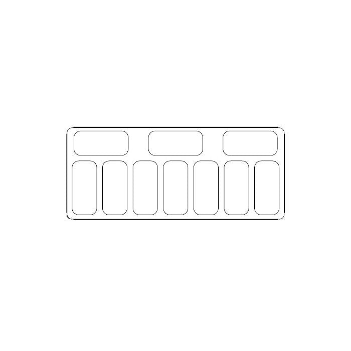 Combisteel Schepijsvitrine | ISABELLA | 520L | 10x 5L | -14°C/-16°C | Statisch | 1317x906x1372(h)mm | 7295.0020