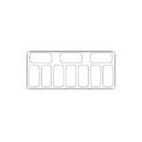 Combisteel Schepijsvitrine | ISABELLA | 520L | 10x 5L | -14°C/-16°C | Statisch | 1317x906x1372(h)mm | 7295.0020