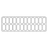 Combisteel Schepijsvitrine | MILLENIUM | 1300L | 24x 5L | -14°C/-16°C | Geforceerd | 2156x1054x1356(h)mm | 7295.0060