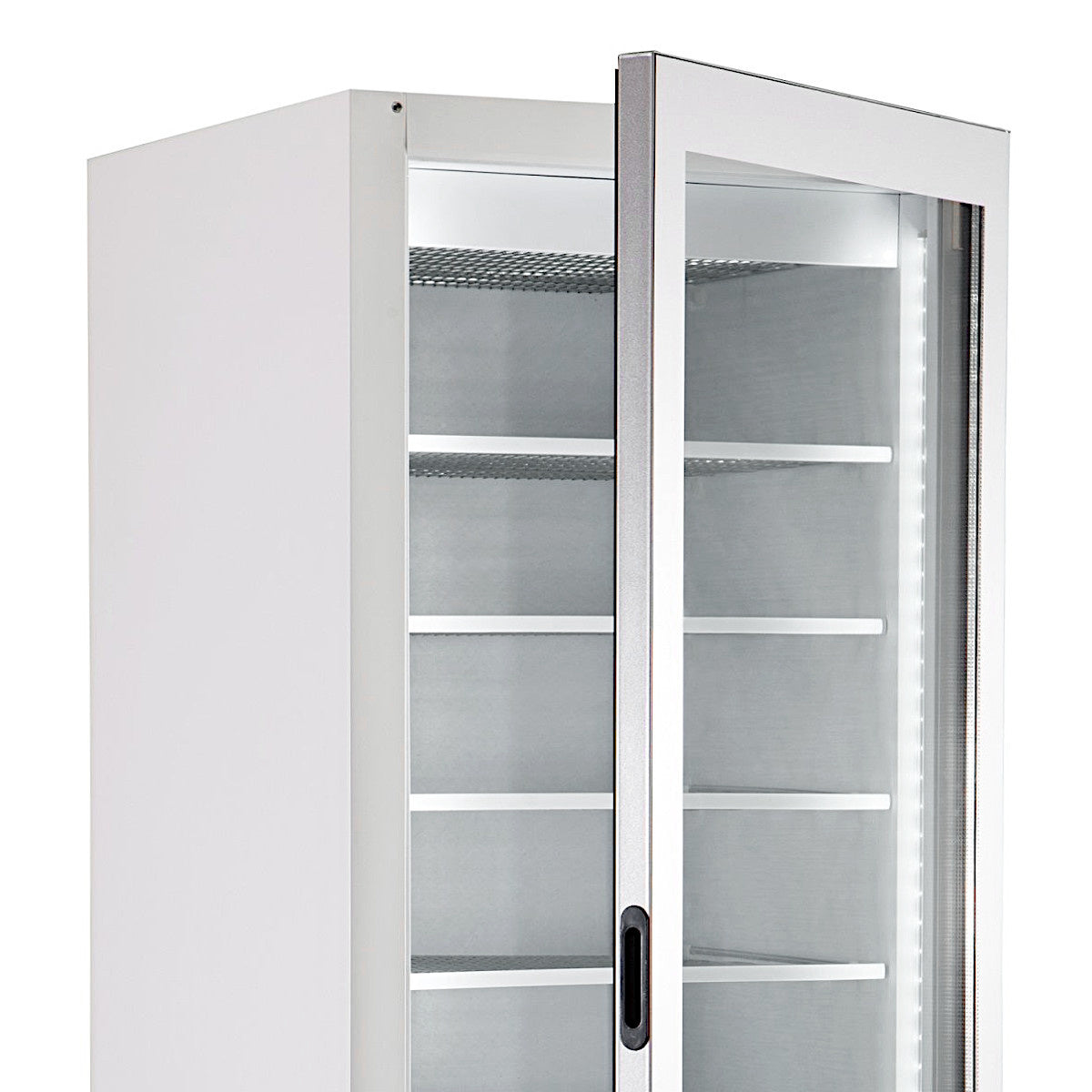 Combisteel Glasdeur Vrieskast Wit | 353L | 1 Deuren | 0°C/-18°C | Statisch | 520x740x1935(h)mm | 7295.0070