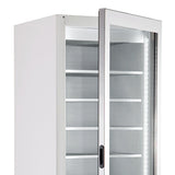 Combisteel Glasdeur Vrieskast Wit | 353L | 1 Deuren | 0°C/-18°C | Statisch | 520x740x1935(h)mm | 7295.0070