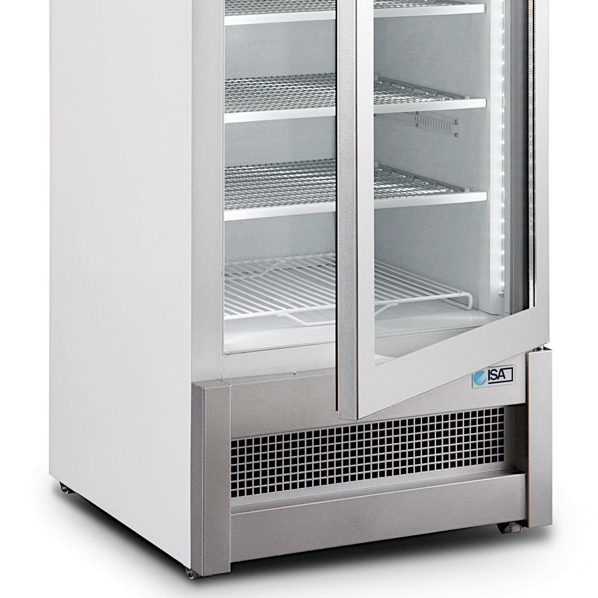 Combisteel Glasdeur Vrieskast Wit | 353L | 1 Deuren | 0°C/-18°C | Statisch | 520x740x1935(h)mm | 7295.0070