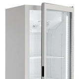 Combisteel Glasdeur Vrieskast Wit | 353L | 1 Deuren | -16°C/-18°C | Geforceerd | 520x740x1935(h)mm | 7295.0075