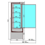 Combisteel Wandkoeling met deuren | 4 schappen | +2°C/+4°C | Geforceerd | 1510x665x1920(h)mm | 7350.0055
