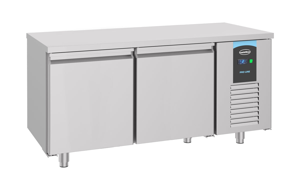 Bakkers-koelwerkbank | 380L | 2 Deuren | -2°C/+8°C | Geforceerd | 1550x800x850(h)mm