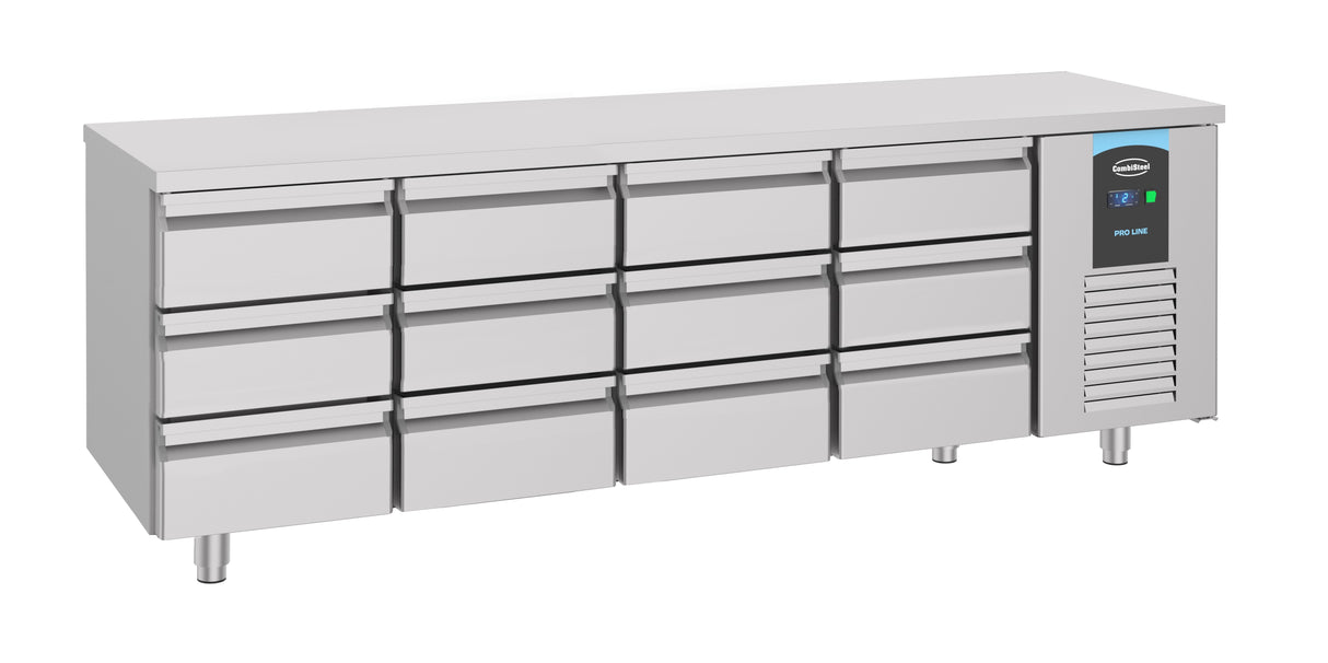 Koelwerkbank | ENERGY LINE | 632L | 12 laden | -2°C/+8°C | Geforceerd | 2330x700x850(h)mm