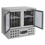 Combisteel vrieswerkbank | 2 Deuren | -10°C/-20°C | Geforceerd | 943x700x855(h)mm | 7450.0079