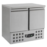 Combisteel vrieswerkbank | 2 Deuren | -10°C/-20°C | Geforceerd | 943x700x855(h)mm | 7450.0079