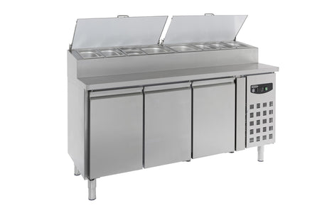 Combisteel gekoeld saladette | 8x 1/3 GN | +2°C/+8°C | Geforceerd | 1795x700x1085(h)mm | 7450.0104