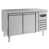 Combisteel Koelwerkbank | 228L | 2 Deuren | +2°C/+8°C | Geforceerd | 1360x600x850(h)mm | 7450.0118