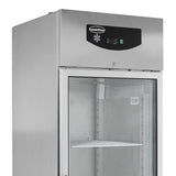 Combisteel RVS Glasdeur Vrieskast | 597L | 1 Deur | -18°C/-22°C | Geforceerd | 740x830x2010(h)mm | 7450.0150