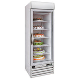 Combisteel Glasdeur Vrieskast | Wit | 578L | 1 Deur | -18°C/-24°C | Statisch | 680x700x1990(h)mm | 7450.0165