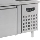 Combisteel Koelwerkbank | Spoelbak | 2 Deuren | -2°C/+8°C | Geforceerd | 1510x700x860(h)mm | 7450.0210