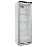 Combisteel Glasdeur Koelkast | ENERGY LINE | 350L | Wit | +2°C/+8°C | Statisch + Ventilator | 600x585x1855(h)mm | 7450.0557