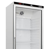 Combisteel Glasdeur Koelkast Wit | 570L | 1 Glasdeur | +2°C/+8°C | Statisch met ventilator | 777x695x1895(h)mm | 7450.0562