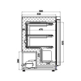 Combisteel Vrieskast | Wit | 130L | -18°C/-22°C | Statisch | 600x585x855(h)mm | 7450.0566