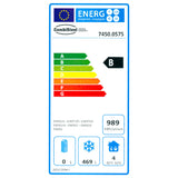 Combisteel Rvs Vrieskast | 640L | -18°C/-22°C | Statisch | 775x695x1885(h)mm | 7450.0575