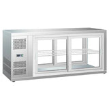 Combisteel Gebaksvitrine | 150L | RVS | +3°C/+8°C | 2 Schappen | 1110x510x550(h)mm | 7450.0600