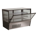 Combisteel Koelvitrine | Zwart/Grijs | 125L | 3 Niveaus | +3°C/+8°C | Geforceerd | 695x576x678(h)mm | 7450.0670