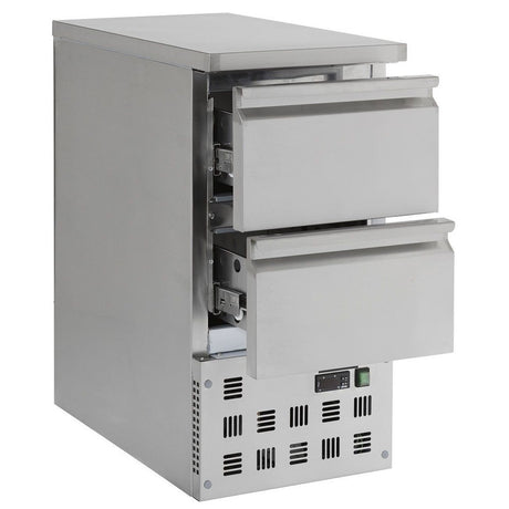 Combisteel Koelwerkbank | 109L | 2 Laden | +2°C/+8°C | Statisch met ventilator | 435x700x870(h)mm | 7450.0735