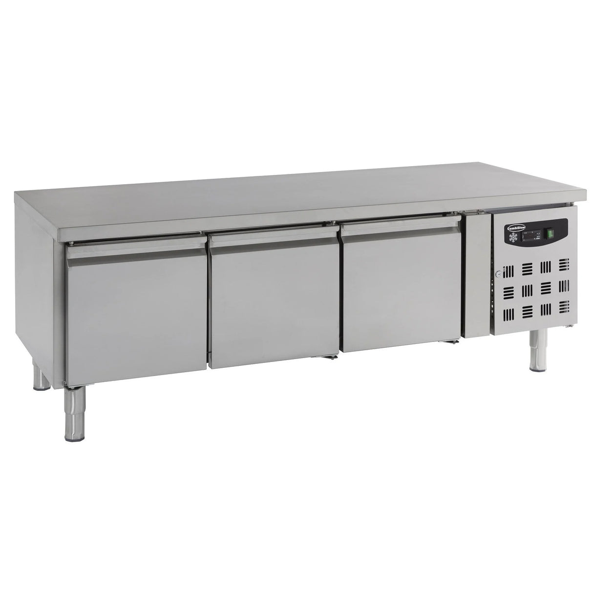 Combisteel Koelwerkbank | Laag Model | 317L | 3 Deuren | +2°C/+8°C | Geforceerd | 1795x700x650(h)mm | 7450.0760