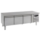 Combisteel Koelwerkbank | Laag Model | 317L | 3 Deuren | +2°C/+8°C | Geforceerd | 1795x700x650(h)mm | 7450.0760