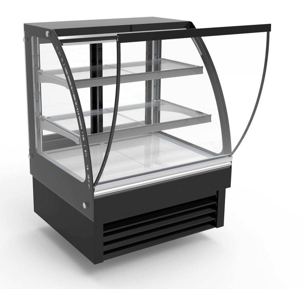 Combisteel Koelvitrine | 175L | Zwart | +2°C/+8°C | 3 Schappen | 900x680x1200(h)mm | 7450.0800