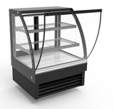 Combisteel Koelvitrine | 175L | Zwart | +2°C/+8°C | 3 Schappen | 900x680x1200(h)mm | 7450.0800