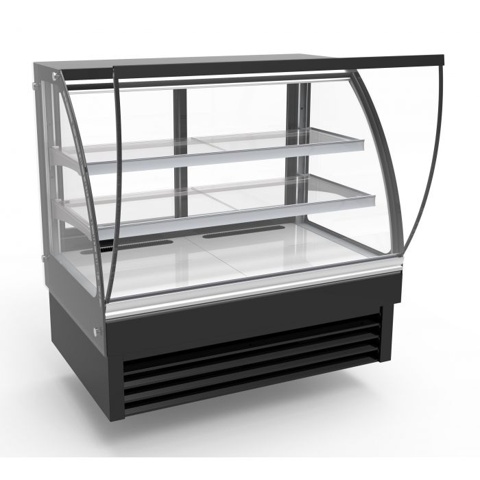 Combisteel Koelvitrine | 236L | Zwart | +2°C/+8°C | 3 Schappen | 1200x680x1200(h)mm | 7450.0805