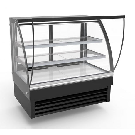 Combisteel Koelvitrine | 236L | Zwart | +2°C/+8°C | 3 Schappen | 1200x680x1200(h)mm | 7450.0805