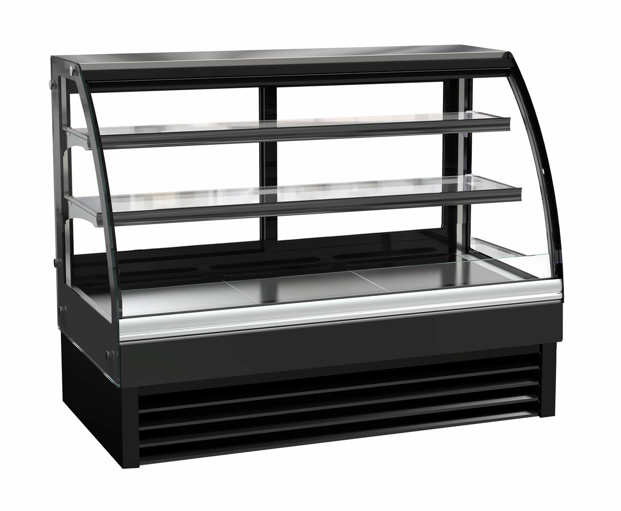 Combisteel Koelvitrine | 298L | Zwart | +2°C/+8°C | 3 Schappen | 1500x680x1200(h)mm | 7450.0810