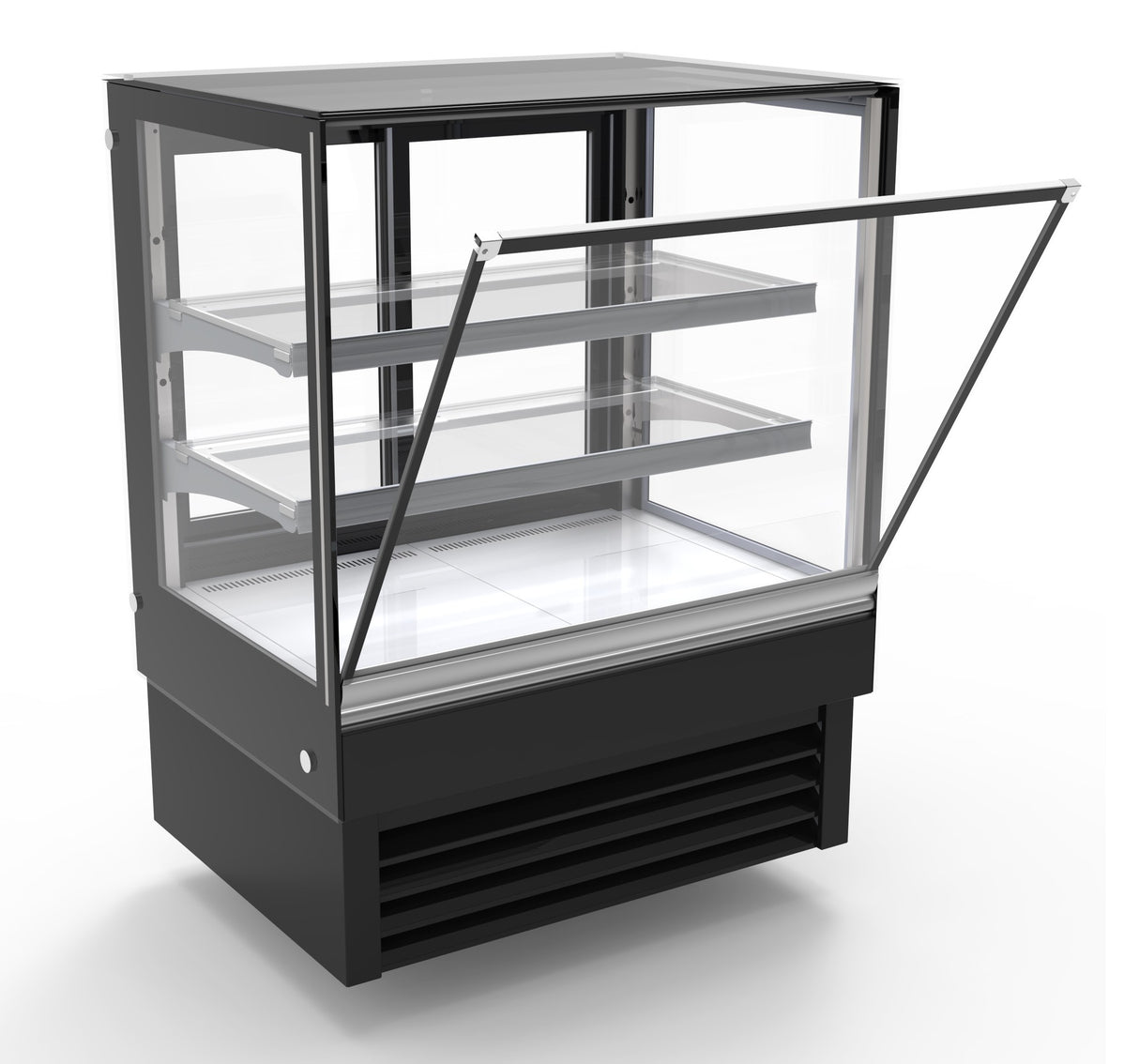 Combisteel Koelvitrine | 190L | Zwart | +2°C/+8°C | 3 Niveaus | 900x680x1200(h)mm | 7450.0820