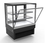 Combisteel Koelvitrine | 190L | Zwart | +2°C/+8°C | 3 Niveaus | 900x680x1200(h)mm | 7450.0820