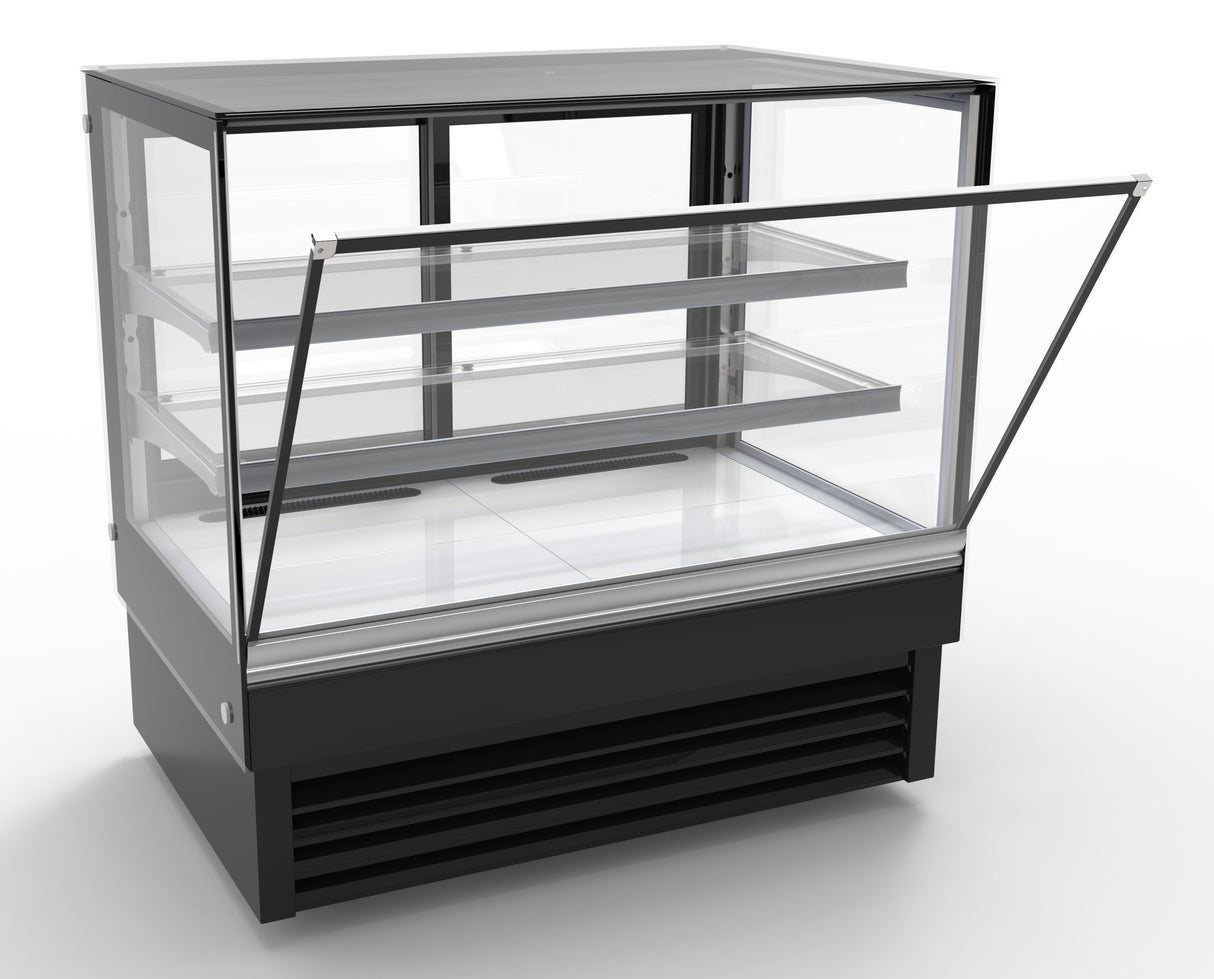 Combisteel Koelvitrine | 257L | Zwart | +2°C/+8°C | 3 Niveaus | 1200x680x1200(h)mm | 7450.0825