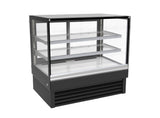 Combisteel Koelvitrine | 257L | Zwart | +2°C/+8°C | 3 Niveaus | 1200x680x1200(h)mm | 7450.0825