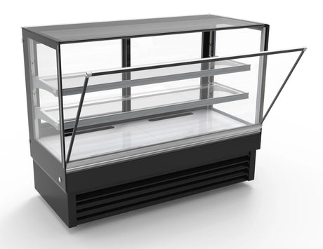 Combisteel Koelvitrine | 324L | Zwart | +2°C/+8°C | 3 Niveaus | 1500x680x1200(h)mm | 7450.0830