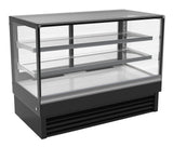 Combisteel Koelvitrine | 324L | Zwart | +2°C/+8°C | 3 Niveaus | 1500x680x1200(h)mm | 7450.0830
