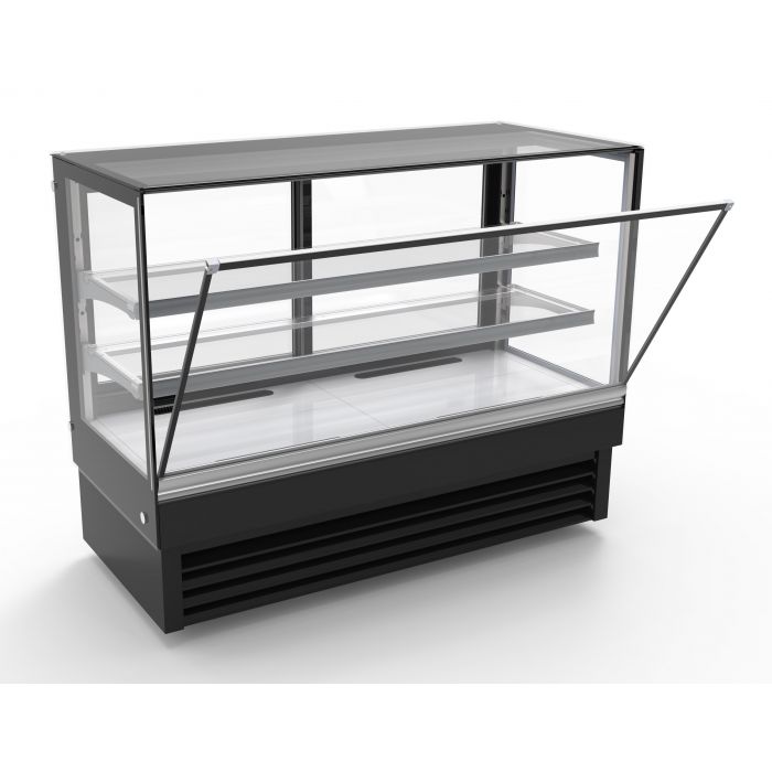 Combisteel Koelvitrine | 436L | Zwart | +2°C/+8°C | 3 Niveaus | 2000x680x1200(h)mm | 7450.0835