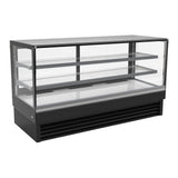 Combisteel Koelvitrine | 436L | Zwart | +2°C/+8°C | 3 Niveaus | 2000x680x1200(h)mm | 7450.0835